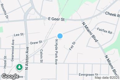 Map image of the property - 1512 N Hyde Park Ave