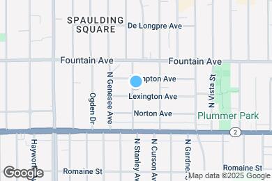 Map image of the property - 1202 N Spaulding Ave