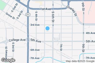 Map image of the property - 910 4th Ave