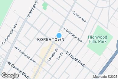 Map image of the property - Palisades Manor Apartments – Modern Living in the Heart of Palisades Park