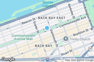 Map image of the property - 160 Commonwealth Ave
