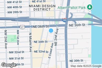 Map image of the property - 3451 NE 1st Ave