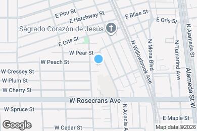 Map image of the property - 348 W Peach St