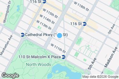 Map image of the property - 127 W 112th St