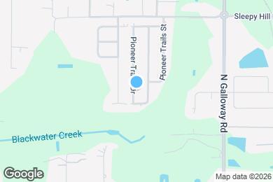 Map image of the property - 3599 Pioneer Trails Dr