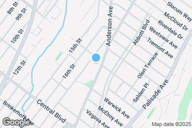 Map image of the property - 1319 Anderson Ave