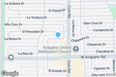 Map image of the property - 15837 El Estado Dr