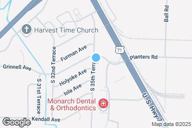 Map image of the property - 8409 S 35th Terrace