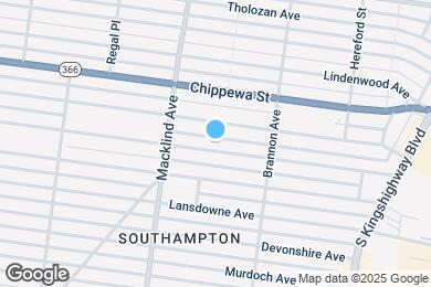 Map image of the property - 5303 Bancroft Ave