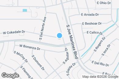 Map image of the property - 593 S Aguilar Dr