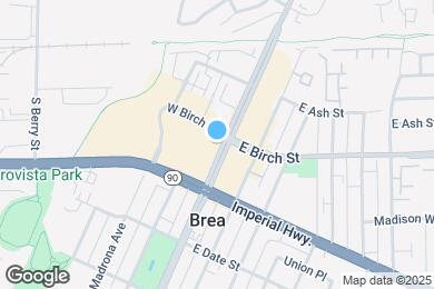 Map image of the property - 215 S Brea Blvd