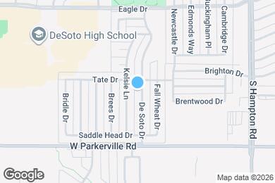 Map image of the property - 709 De Soto Dr