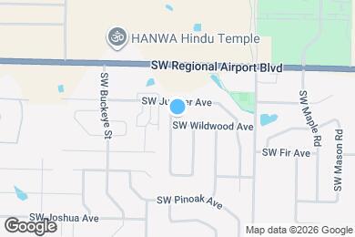 Map image of the property - 3803 SW Huckleberry St