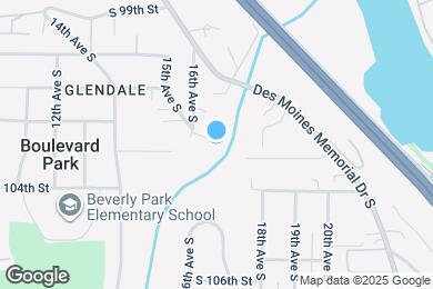 Map image of the property - 10218 16th Ave S