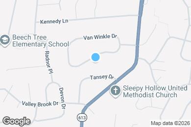 Map image of the property - 6662 Van Winkle Dr