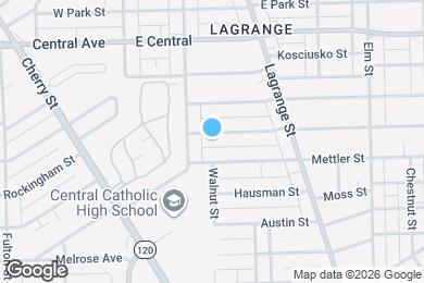 Map image of the property - 124 Everett St