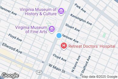Map image of the property - 211 N Arthur Ashe Blvd
