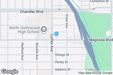 Map image of the property - 11675 Magnolia Blvd