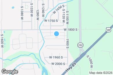 Map image of the property - 1169 W 1870 S