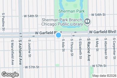 Map image of the property - 1349 W Garfield Blvd