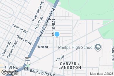 Map image of the property - 1743 L St NE