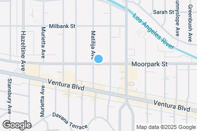 Map image of the property - 13804 Moorpark St