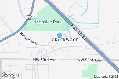 Map image of the property - Creekwood Apartments
