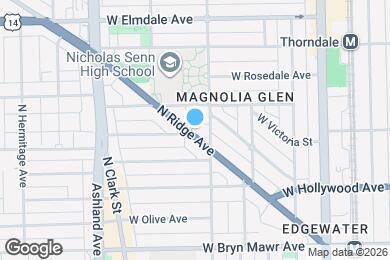 Map image of the property - 5785 N Ridge Ave