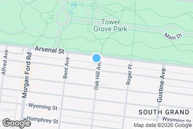 Map image of the property - 3119 Oak Hill Ave