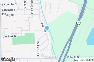 Map image of the property - 1303 Bayou Dr