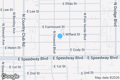 Map image of the property - 3321 E Bellevue St