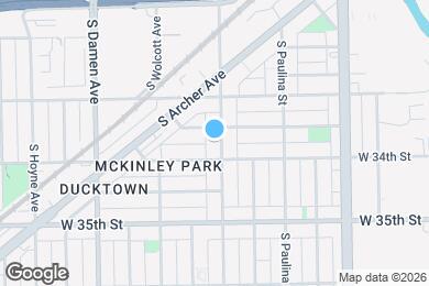 Map image of the property - 3344 S Wood St