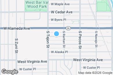 Map image of the property - 1544 W Nevada Pl