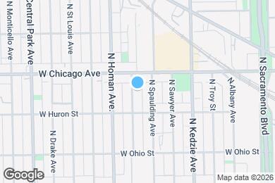Map image of the property - 731 N Christiana Ave