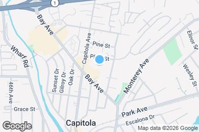 Map image of the property - Plum Street Garden Apartments 501 Plum St Capitola, CA 95010