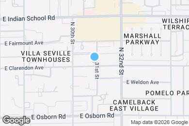 Map image of the property - 3030 E Clarendon Ave