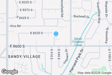 Map image of the property - 929 E 8560 S