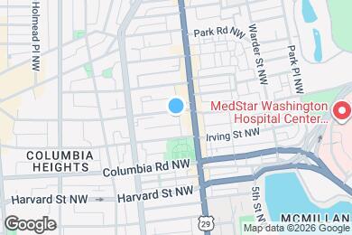 Map image of the property - 714 Kenyon St NW