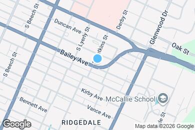 Map image of the property - 2403 Bailey Ave