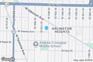 Map image of the property - 1606 W Vienna Ave