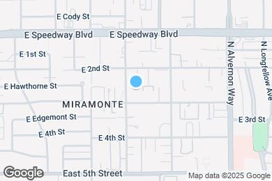 Map image of the property - 3611 E 3rd St