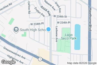 Map image of the property - 23525 Anza Ave