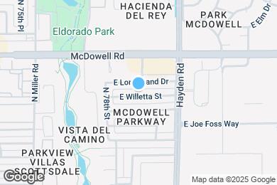 Map image of the property - 7846 E Willetta St