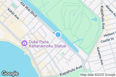 Map image of the property - 2509 Ala Wai Blvd