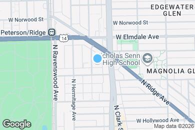 Map image of the property - 5921 N Paulina St