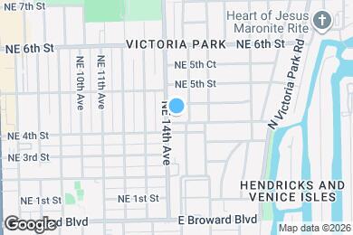 Map image of the property - 1409 NE 4th Pl