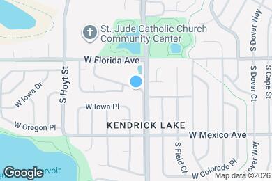 Map image of the property - 1587 S Garrison St