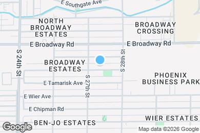 Map image of the property - 2722 E Marguerite Ave