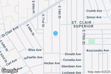 Map image of the property - 1100 E 74th St