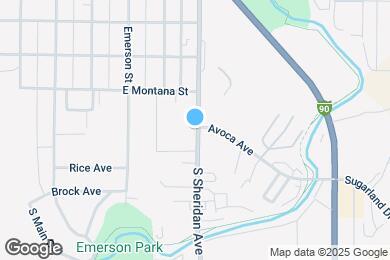 Map image of the property - 1166 S Sheridan Ave